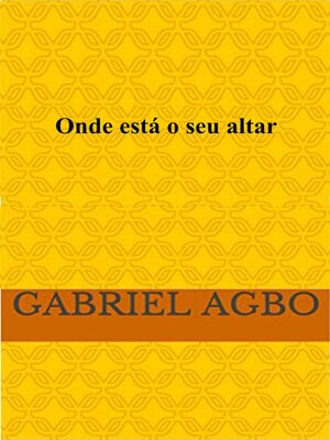 cover image of Onde está o seu altar?